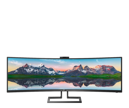 Monitor LED 32" i większy PHILIPS 48.8'' P-line 499P9H/00 Curved VA 5K kamera